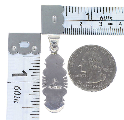 Southwest Turquoise Inlay Silver Pendant YX51561